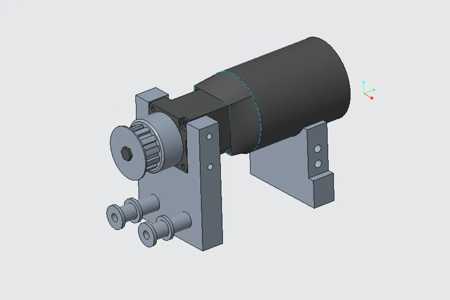 Redesigned motor mount