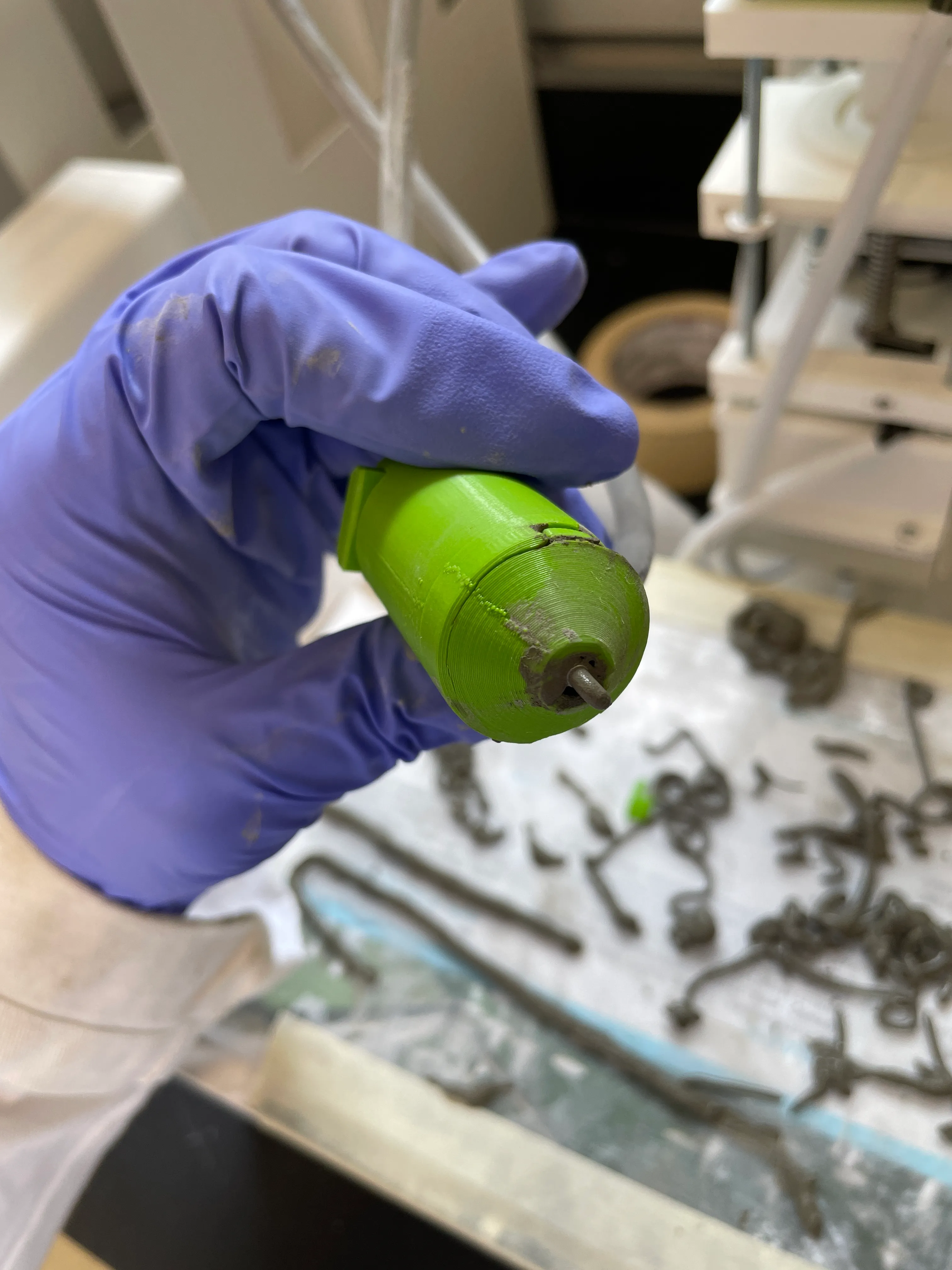 Cracking at interface between the lower nozzle and upper body
